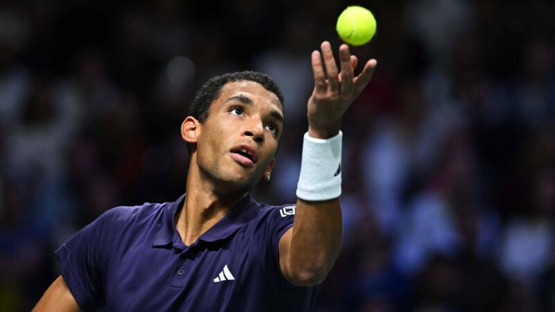 Felix Auger-Aliassime waits as Lorenzo Musetti chases destiny