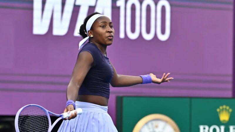 Lucky loser Elisabetta Cocciaretto stuns a flat Coco Gauff in the desert